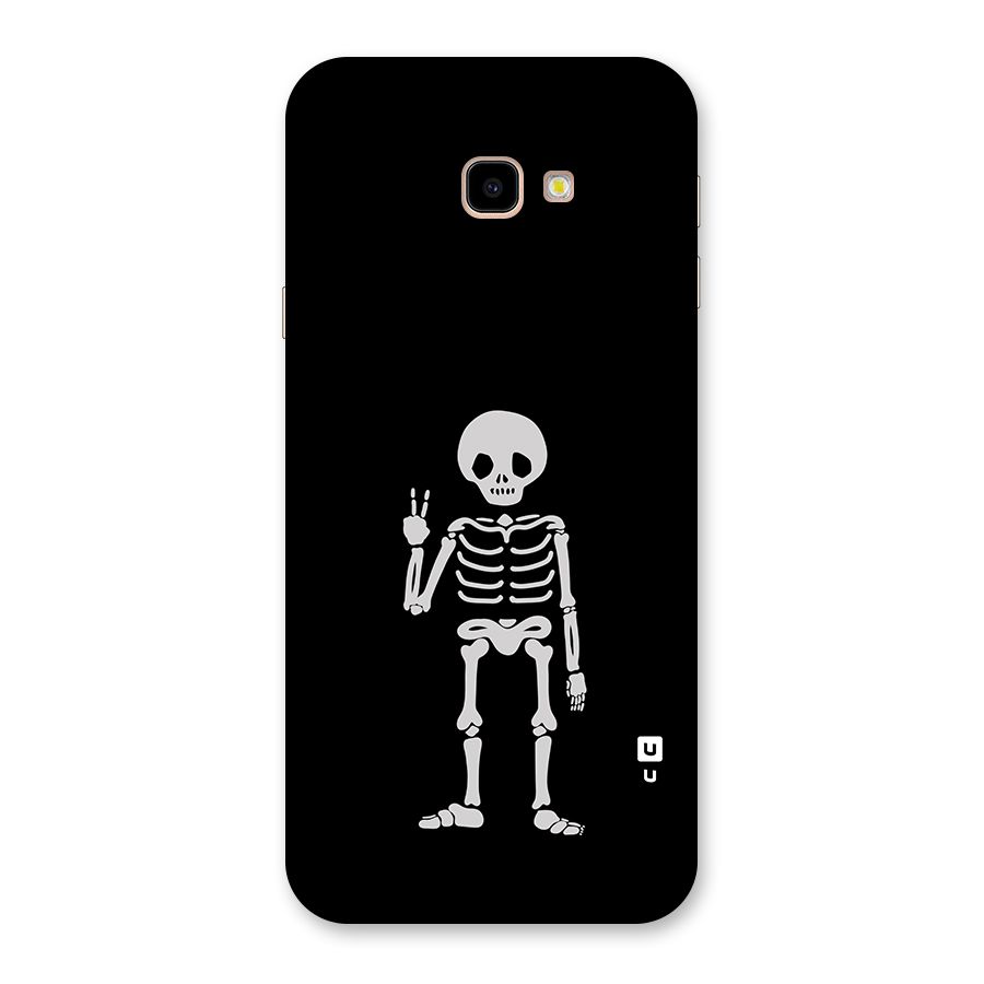 Victory Skeleton Spooky Back Case for Galaxy J4 Plus