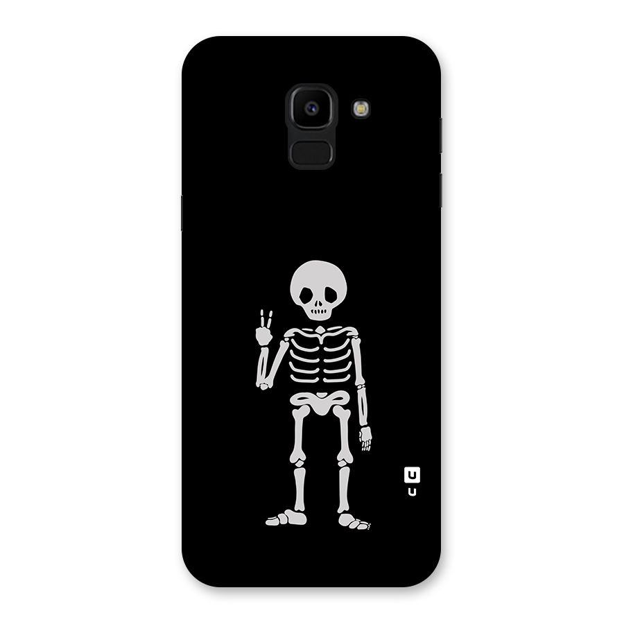 Victory Skeleton Spooky Back Case for Galaxy J6