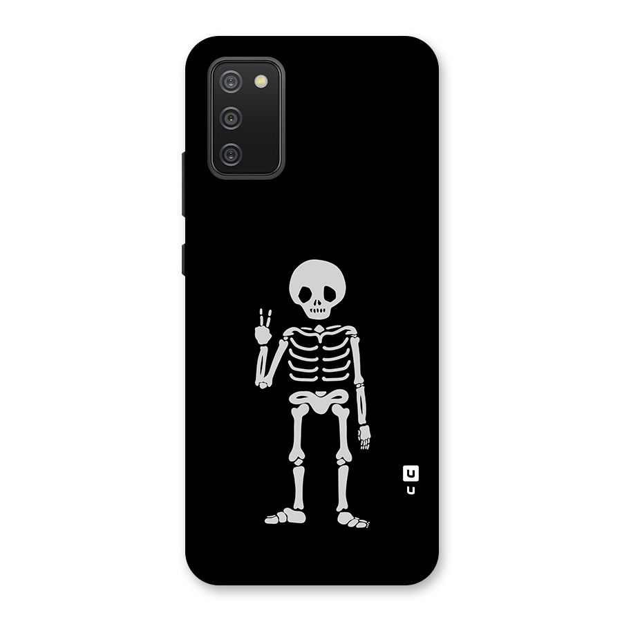 Victory Skeleton Spooky Back Case for Galaxy M02s