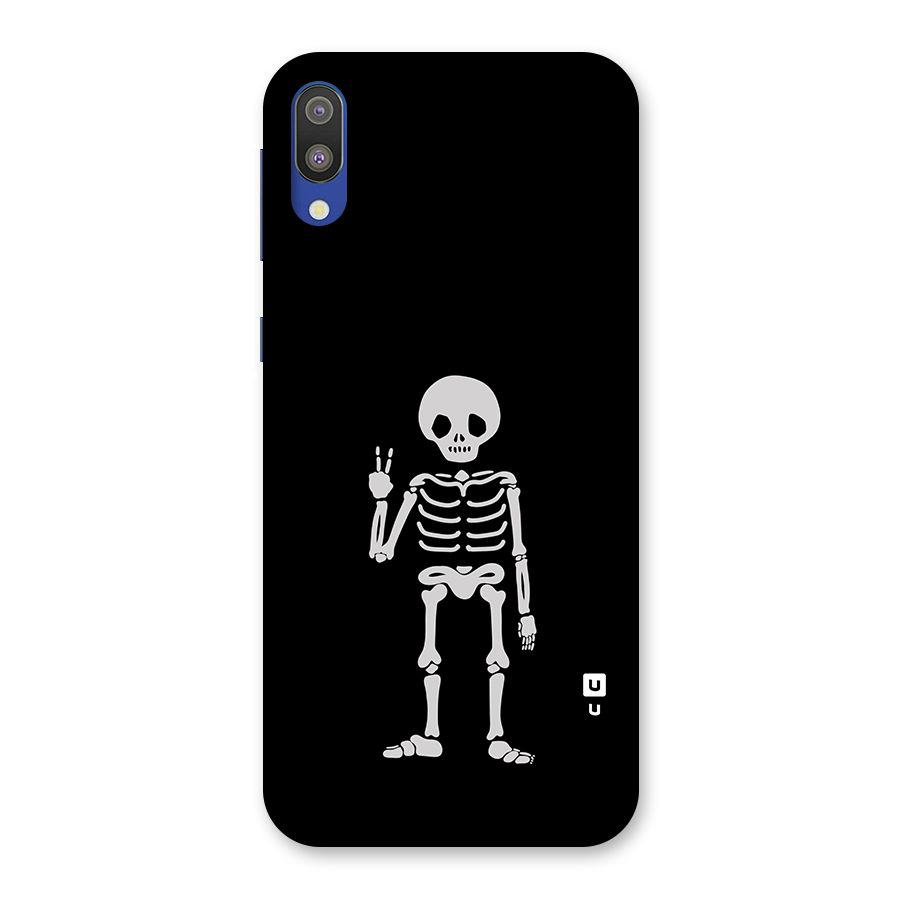 Victory Skeleton Spooky Back Case for Galaxy M10