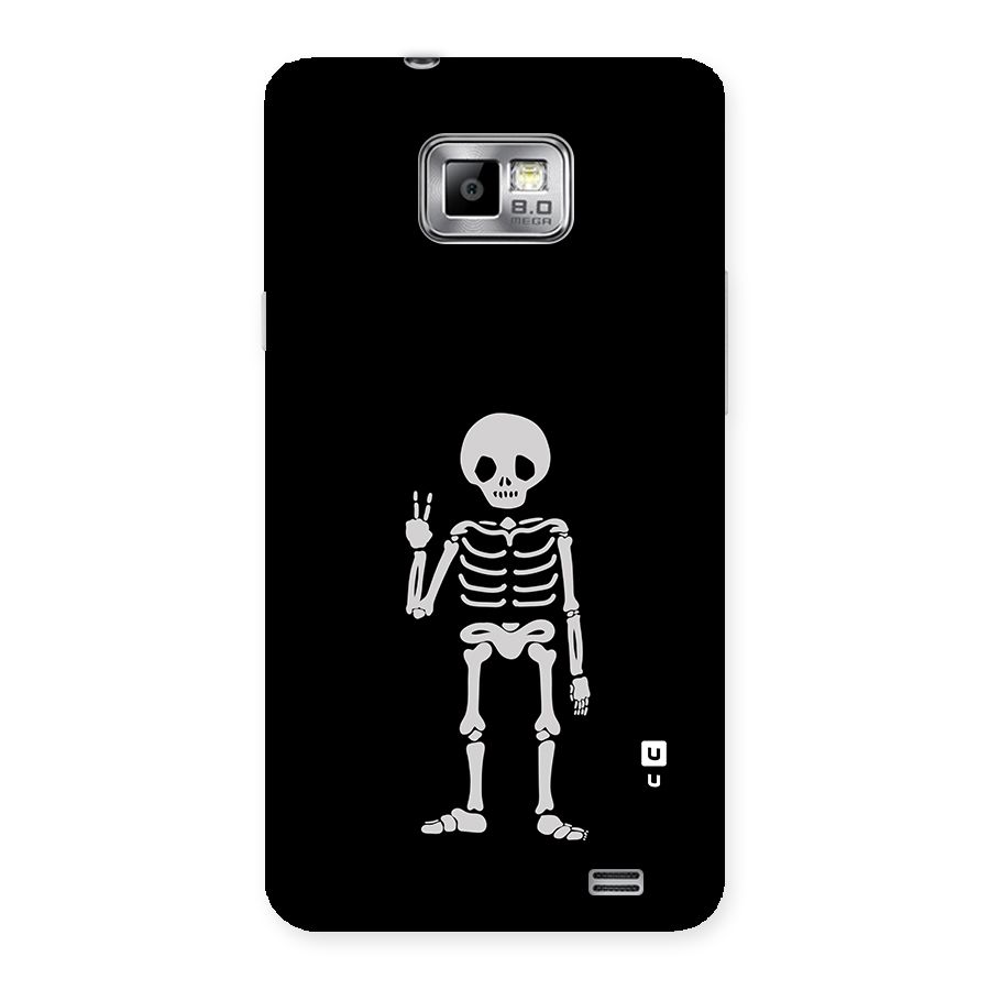 Victory Skeleton Spooky Back Case for Galaxy S2