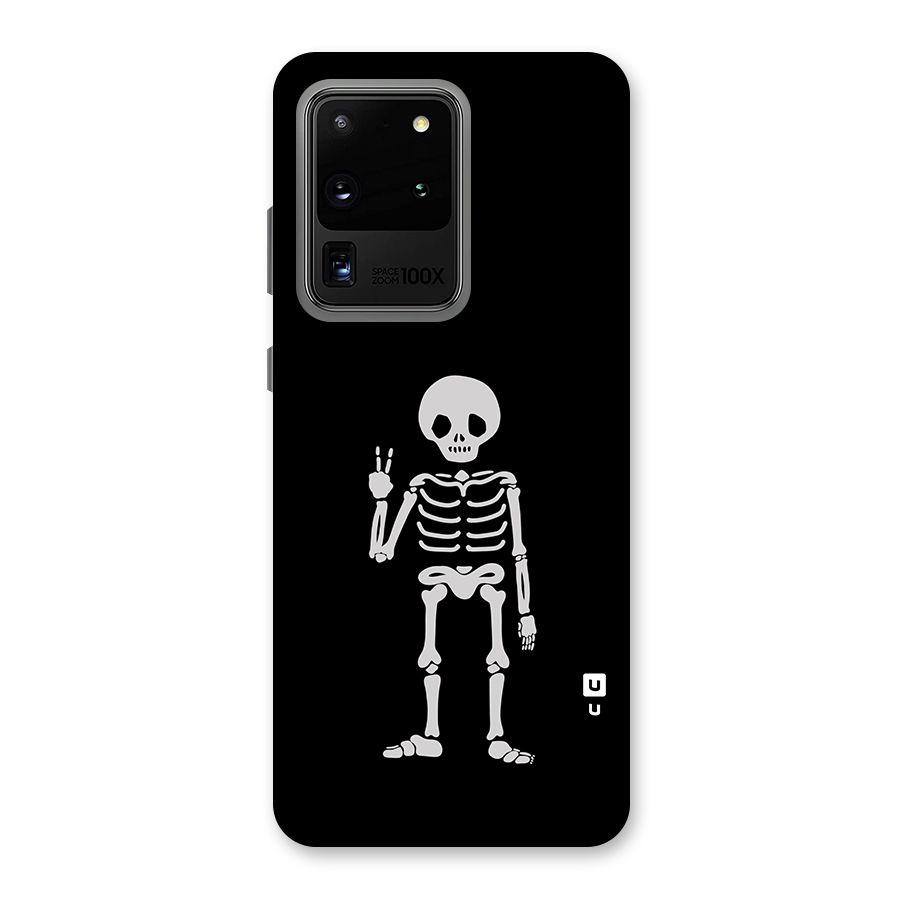 Victory Skeleton Spooky Back Case for Galaxy S20 Ultra