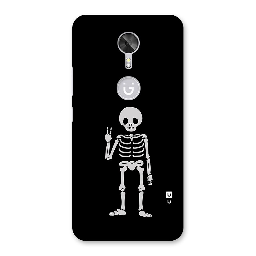 Victory Skeleton Spooky Back Case for Gionee A1