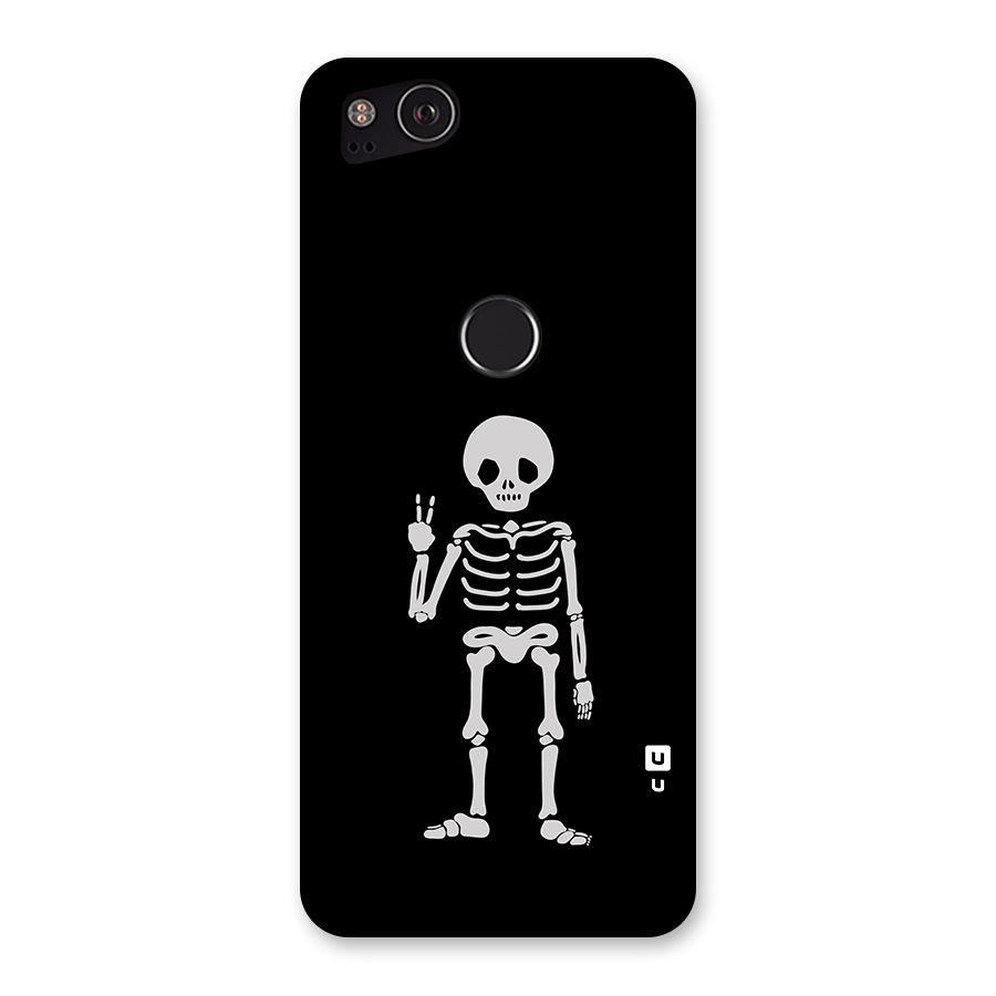 Victory Skeleton Spooky Back Case for Google Pixel 2