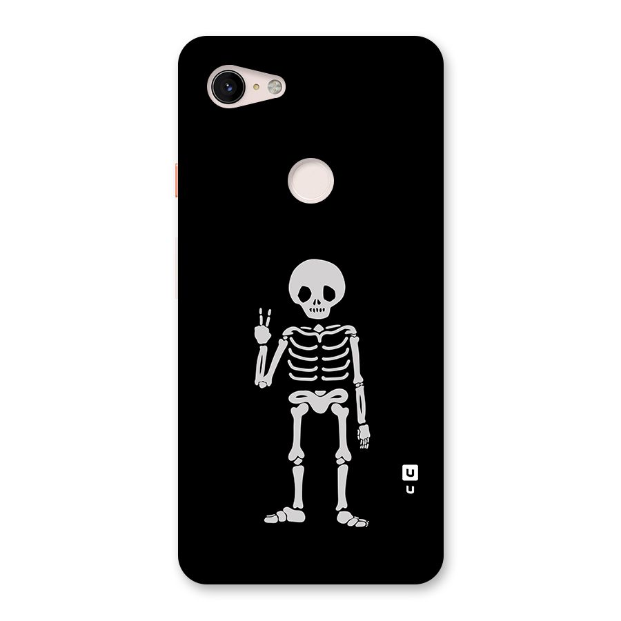 Victory Skeleton Spooky Back Case for Google Pixel 3 XL