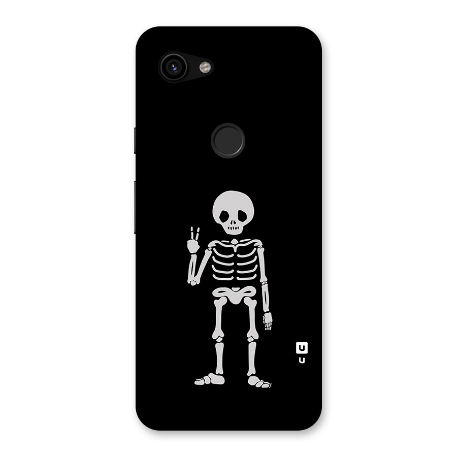 Victory Skeleton Spooky Back Case for Google Pixel 3a