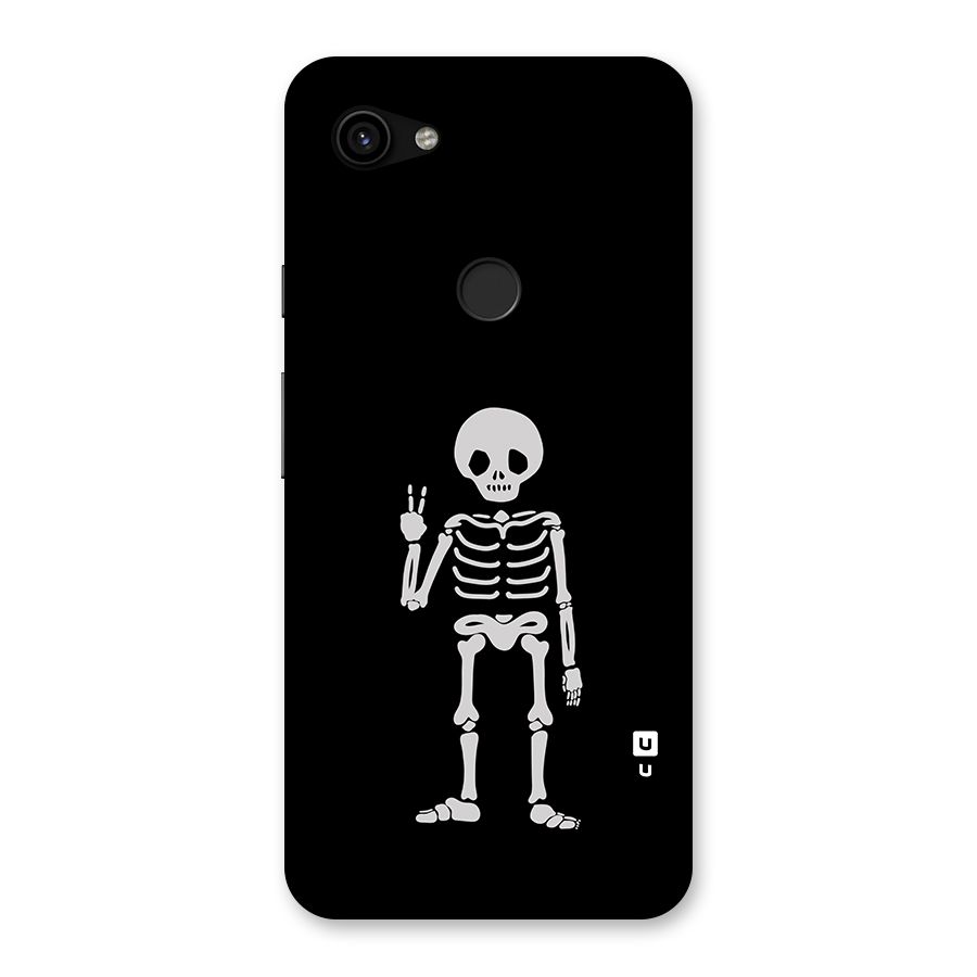 Victory Skeleton Spooky Back Case for Google Pixel 3a XL
