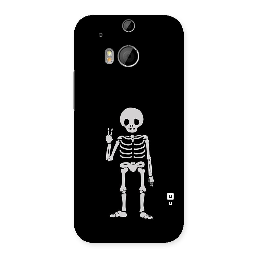Victory Skeleton Spooky Back Case for HTC One M8