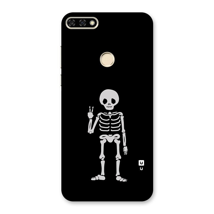 Victory Skeleton Spooky Back Case for Honor 7A