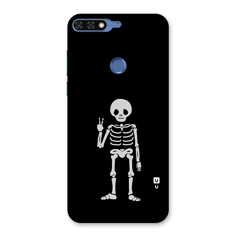 Victory Skeleton Spooky Back Case for Honor 7C
