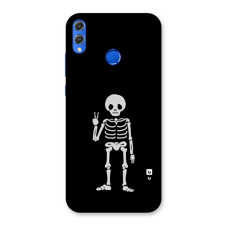 Victory Skeleton Spooky Back Case for Honor 8X