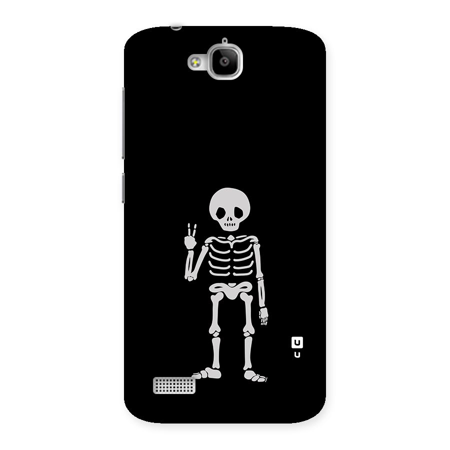 Victory Skeleton Spooky Back Case for Honor Holly