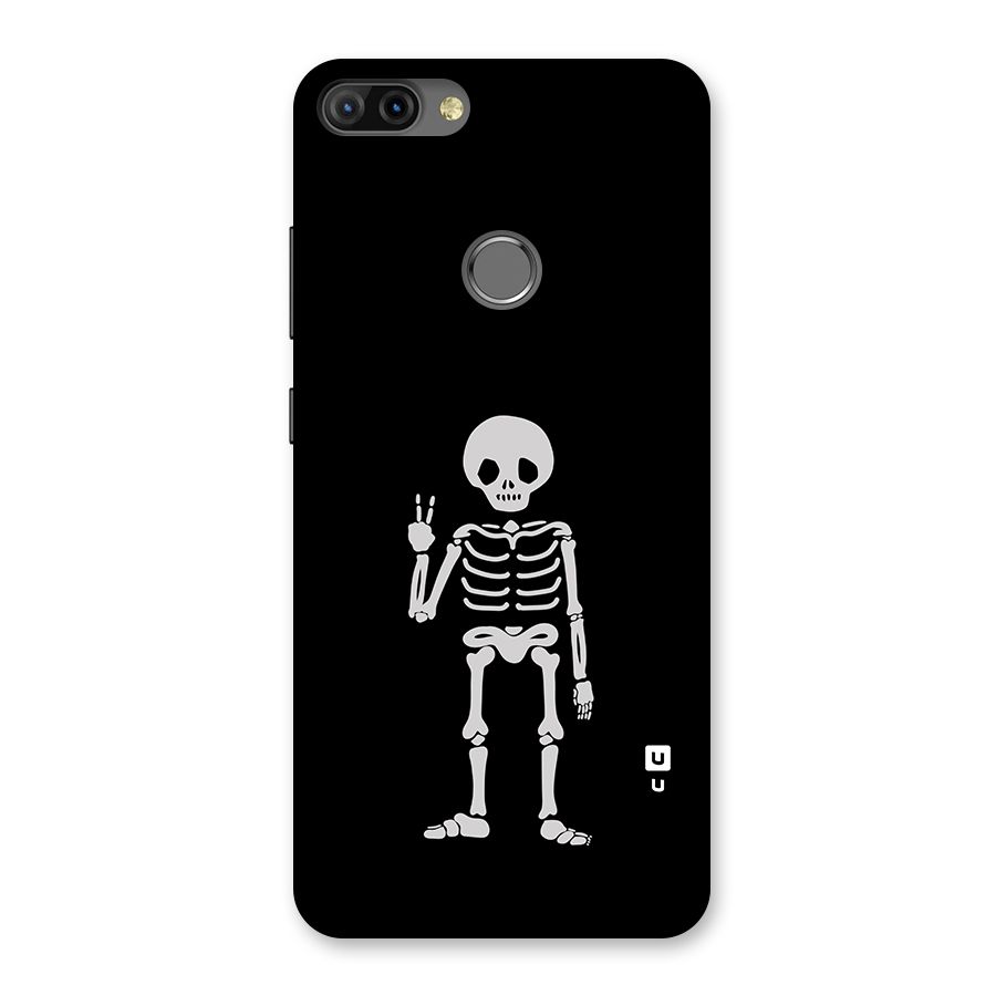 Victory Skeleton Spooky Back Case for Infinix Hot 6 Pro
