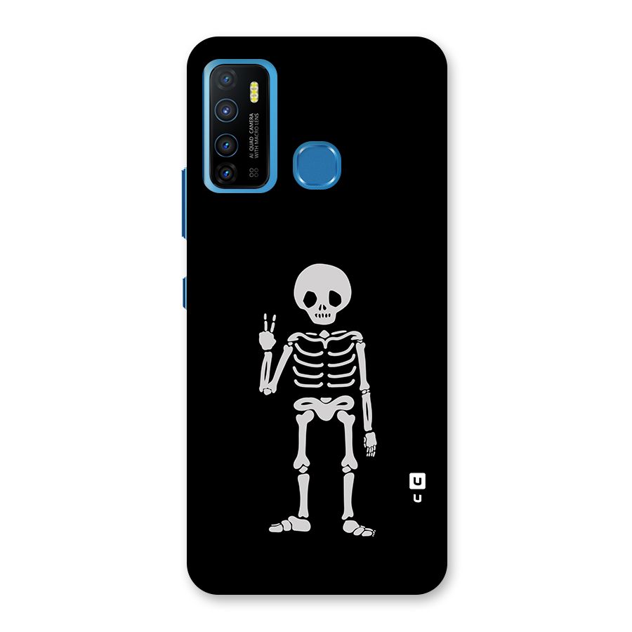 Victory Skeleton Spooky Back Case for Infinix Hot 9
