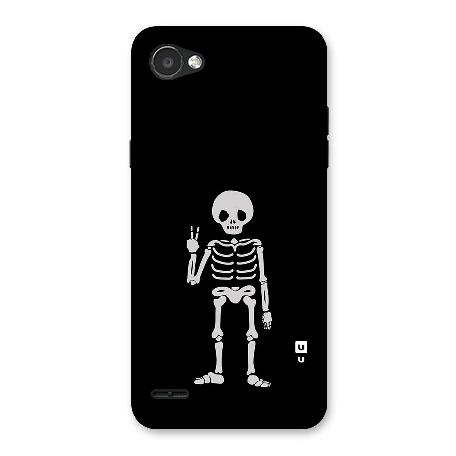 Victory Skeleton Spooky Back Case for LG Q6