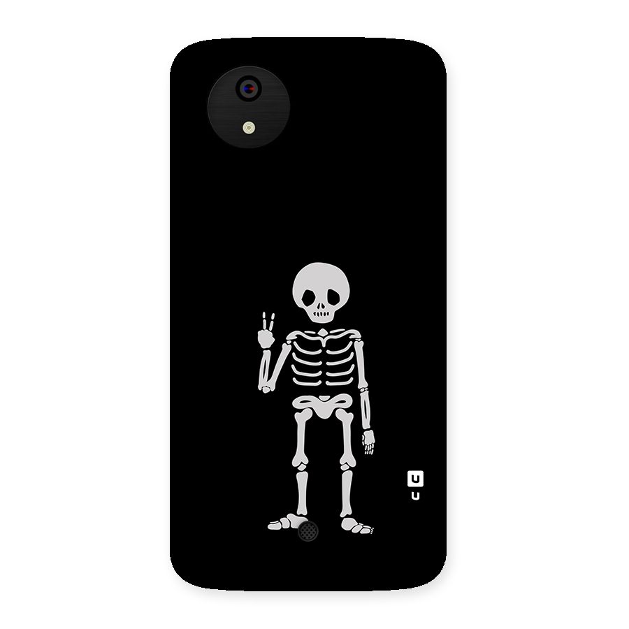 Victory Skeleton Spooky Back Case for Micromax Canvas A1