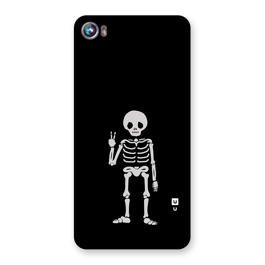 Victory Skeleton Spooky Back Case for Micromax Canvas Fire 4 A107