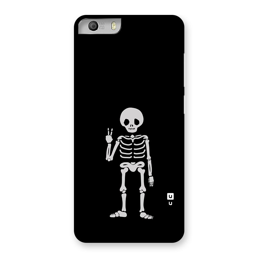 Victory Skeleton Spooky Back Case for Micromax Canvas Knight 2
