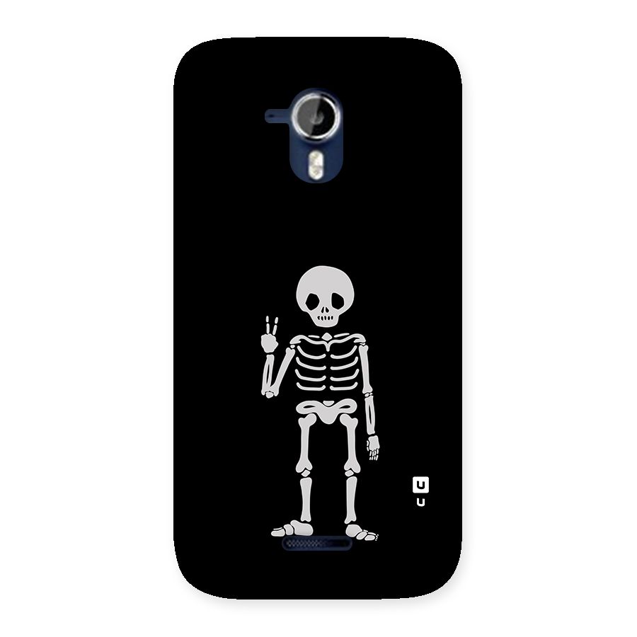 Victory Skeleton Spooky Back Case for Micromax Canvas Magnus A117