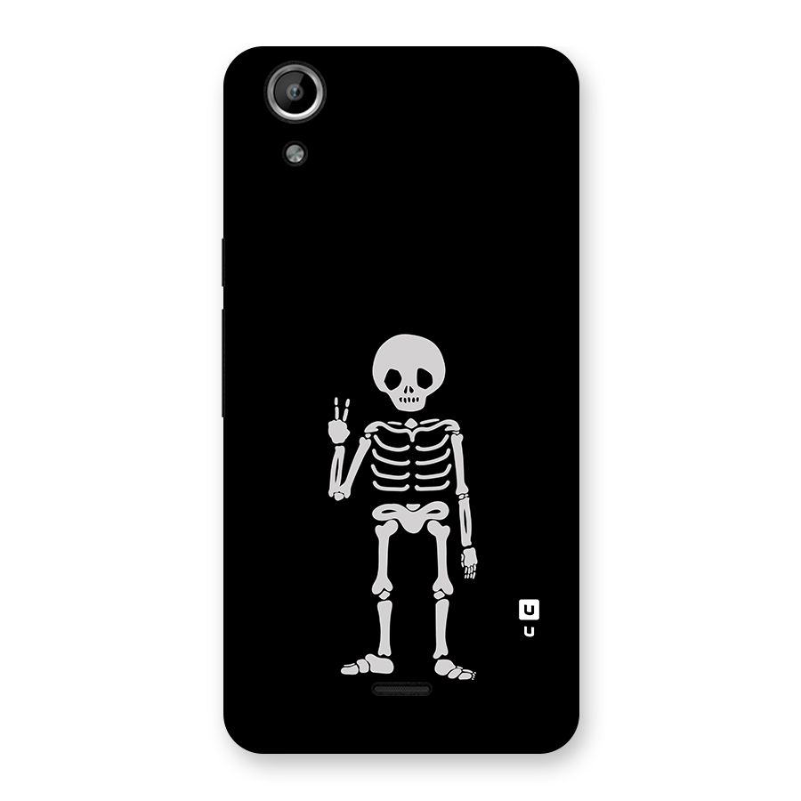 Victory Skeleton Spooky Back Case for Micromax Canvas Selfie Lens Q345