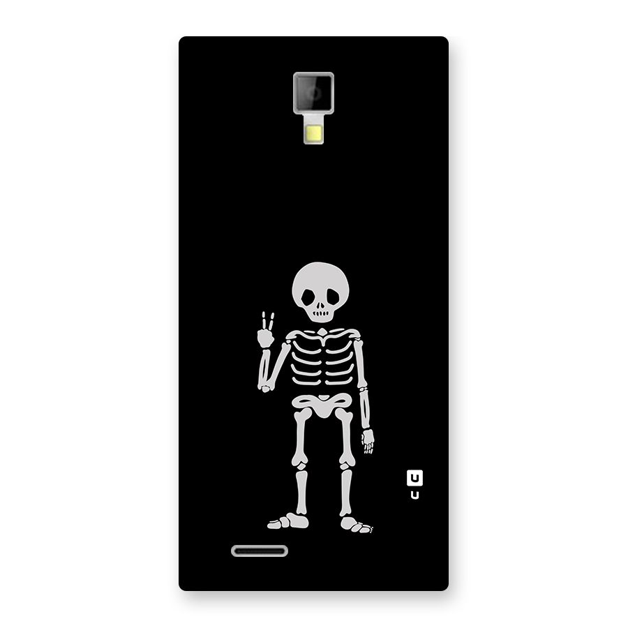 Victory Skeleton Spooky Back Case for Micromax Canvas Xpress A99