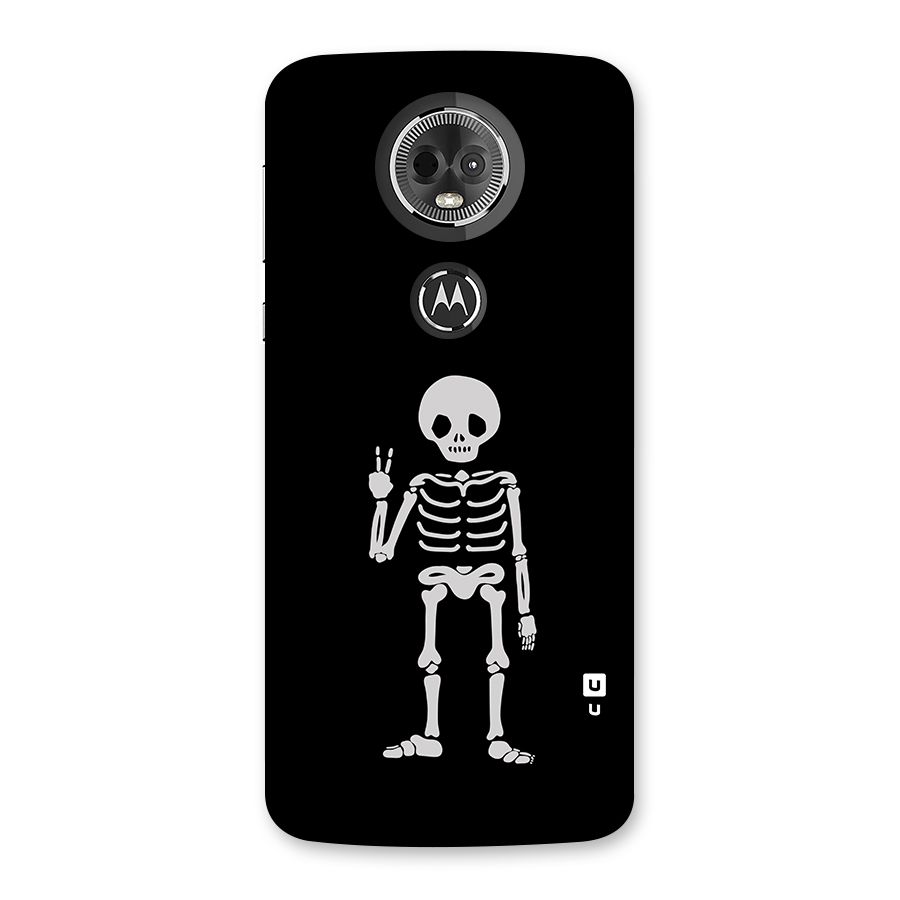 Victory Skeleton Spooky Back Case for Moto E5 Plus
