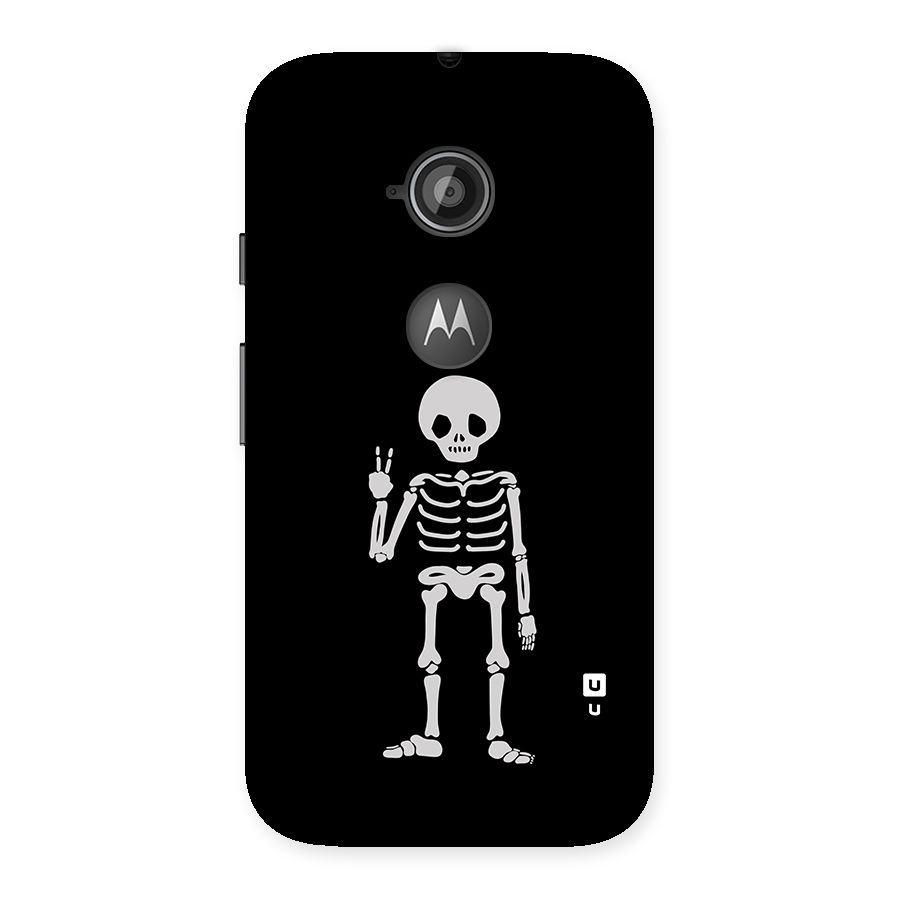 Victory Skeleton Spooky Back Case for Moto E 2nd Gen