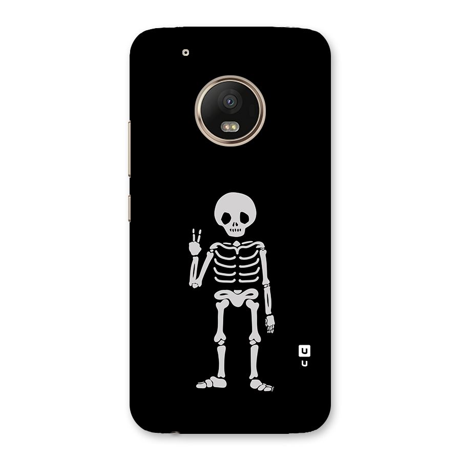 Victory Skeleton Spooky Back Case for Moto G5 Plus