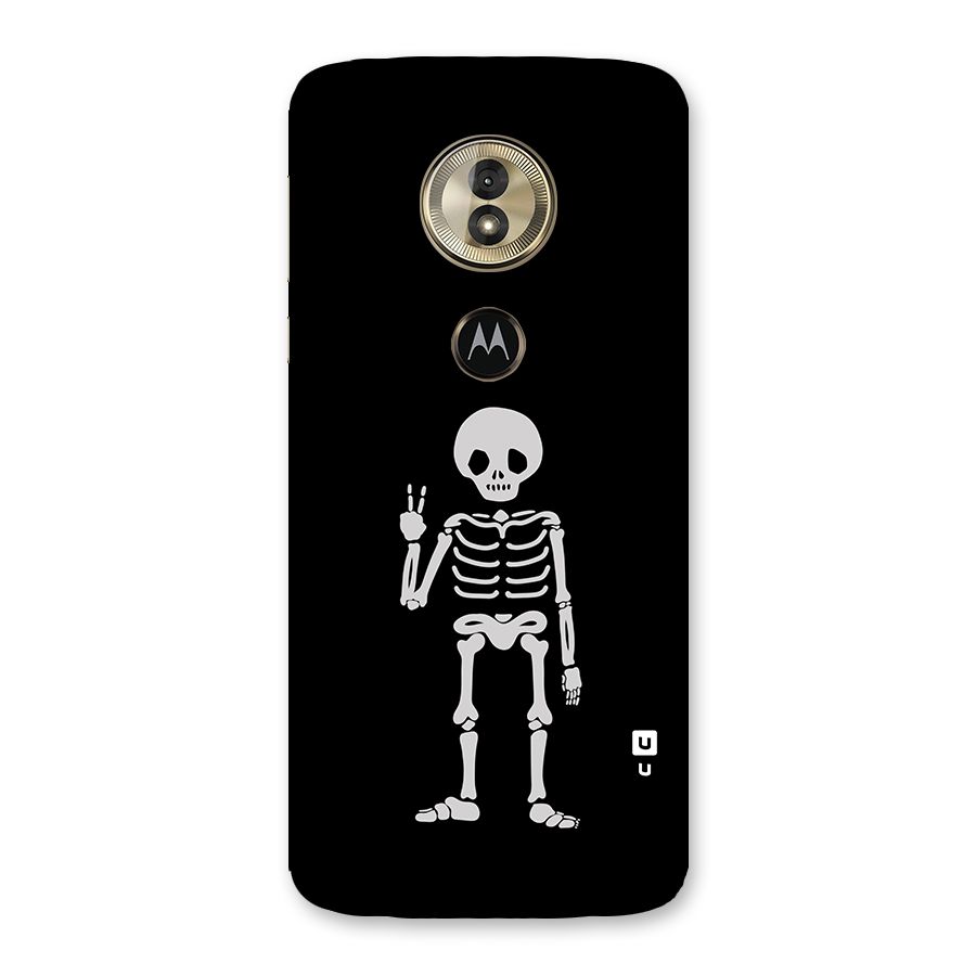 Victory Skeleton Spooky Back Case for Moto G6 Play