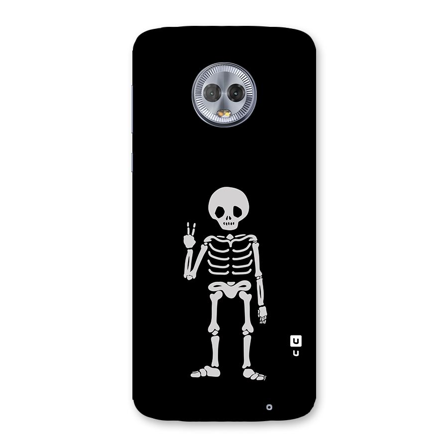 Victory Skeleton Spooky Back Case for Moto G6 Plus