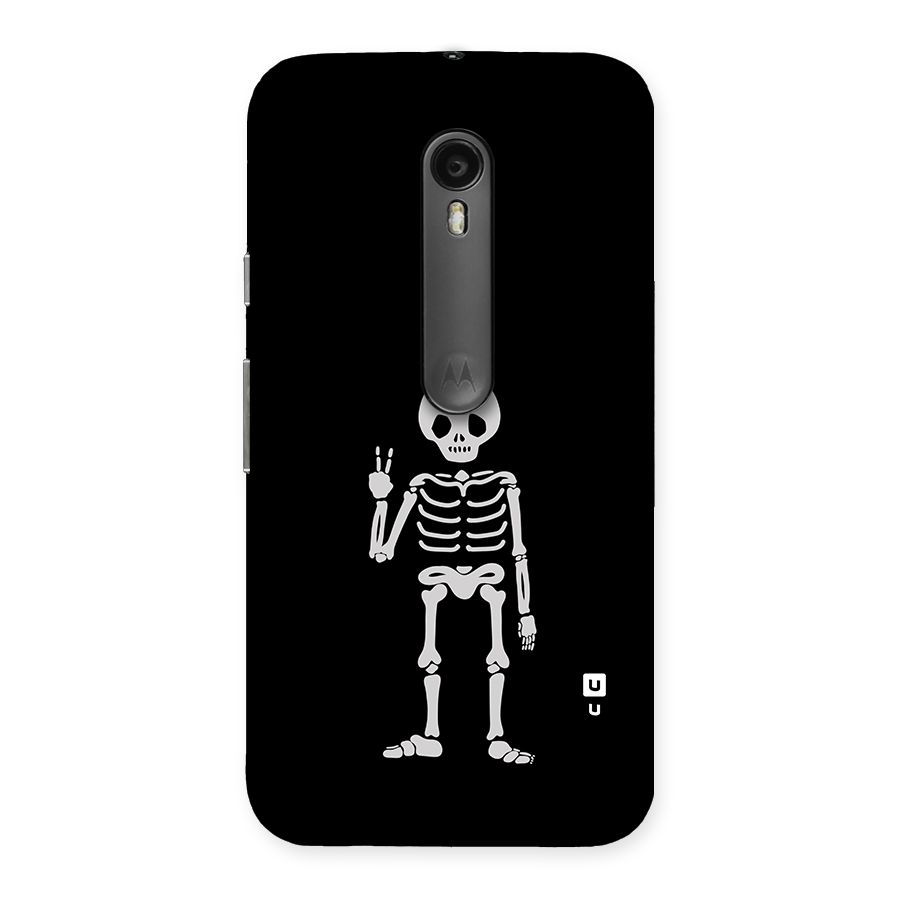 Victory Skeleton Spooky Back Case for Moto G Turbo