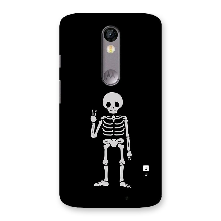 Victory Skeleton Spooky Back Case for Moto X Force