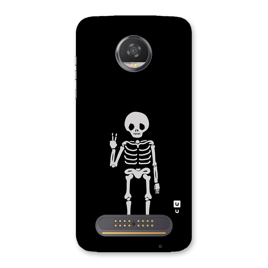 Victory Skeleton Spooky Back Case for Moto Z2 Play