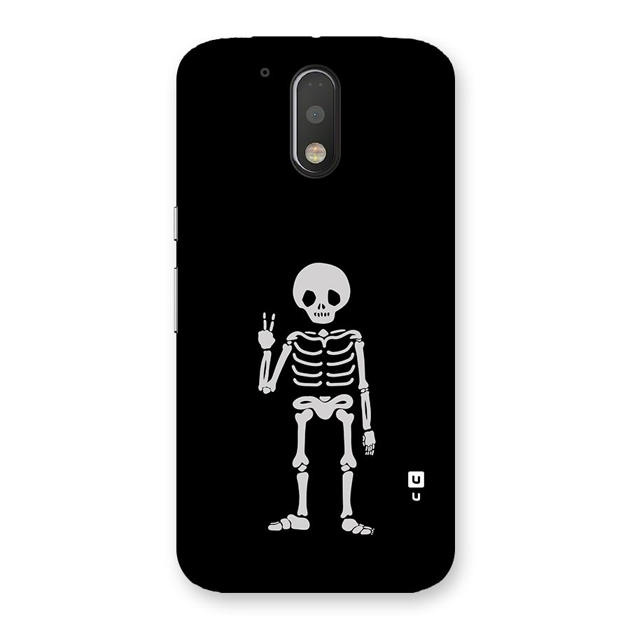 Victory Skeleton Spooky Back Case for Motorola Moto G4