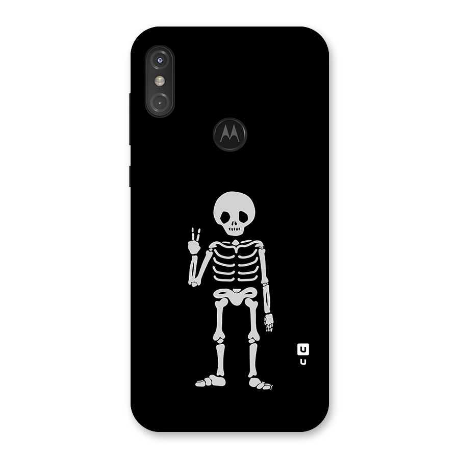 Victory Skeleton Spooky Back Case for Motorola One Power