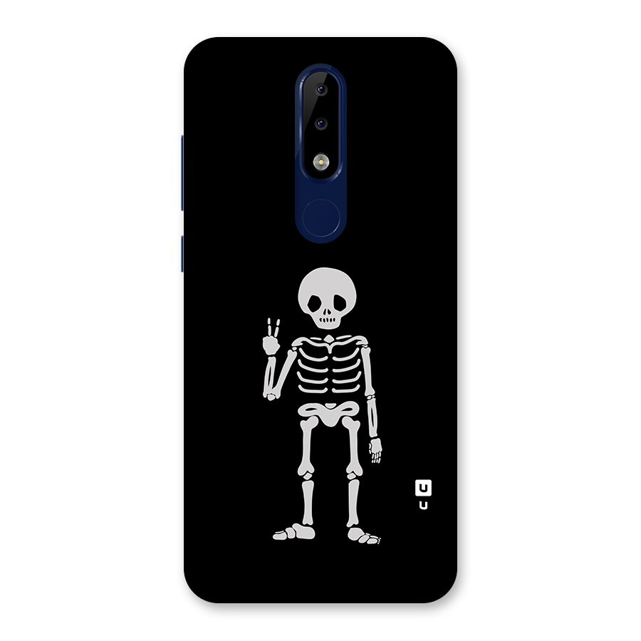 Victory Skeleton Spooky Back Case for Nokia 5.1 Plus