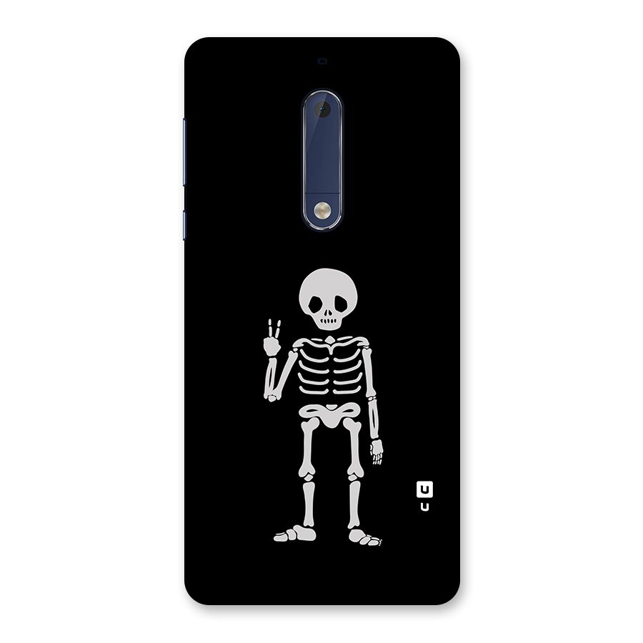 Victory Skeleton Spooky Back Case for Nokia 5