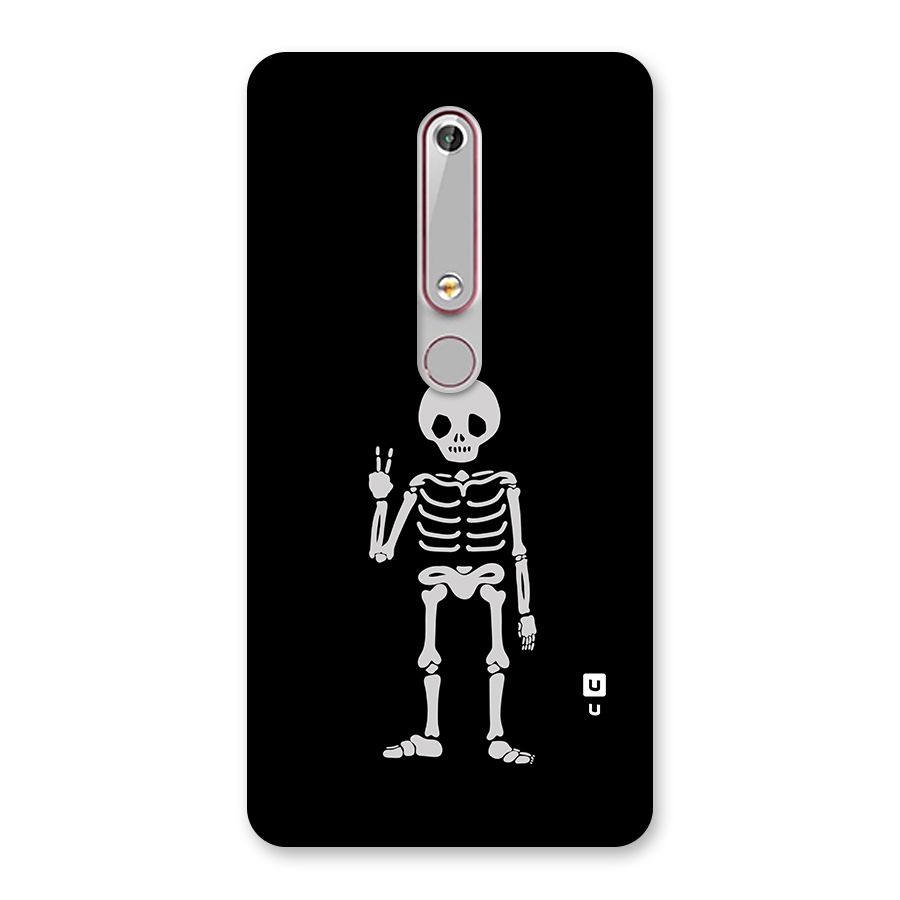 Victory Skeleton Spooky Back Case for Nokia 6.1