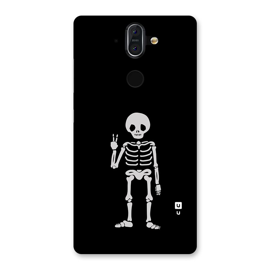 Victory Skeleton Spooky Back Case for Nokia 8 Sirocco