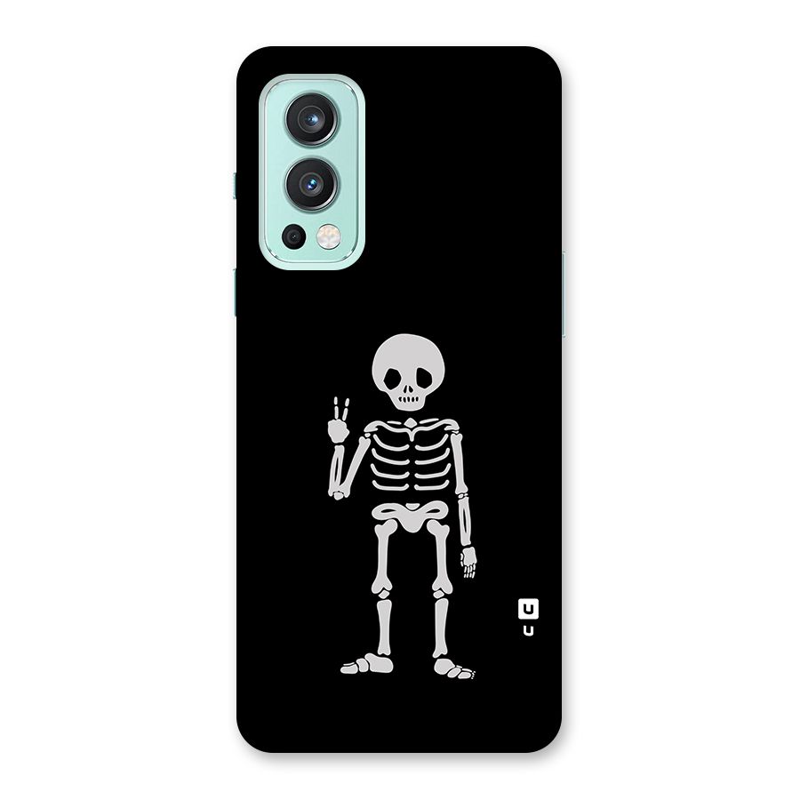 Victory Skeleton Spooky Glass Back Case for OnePlus Nord 2 5G