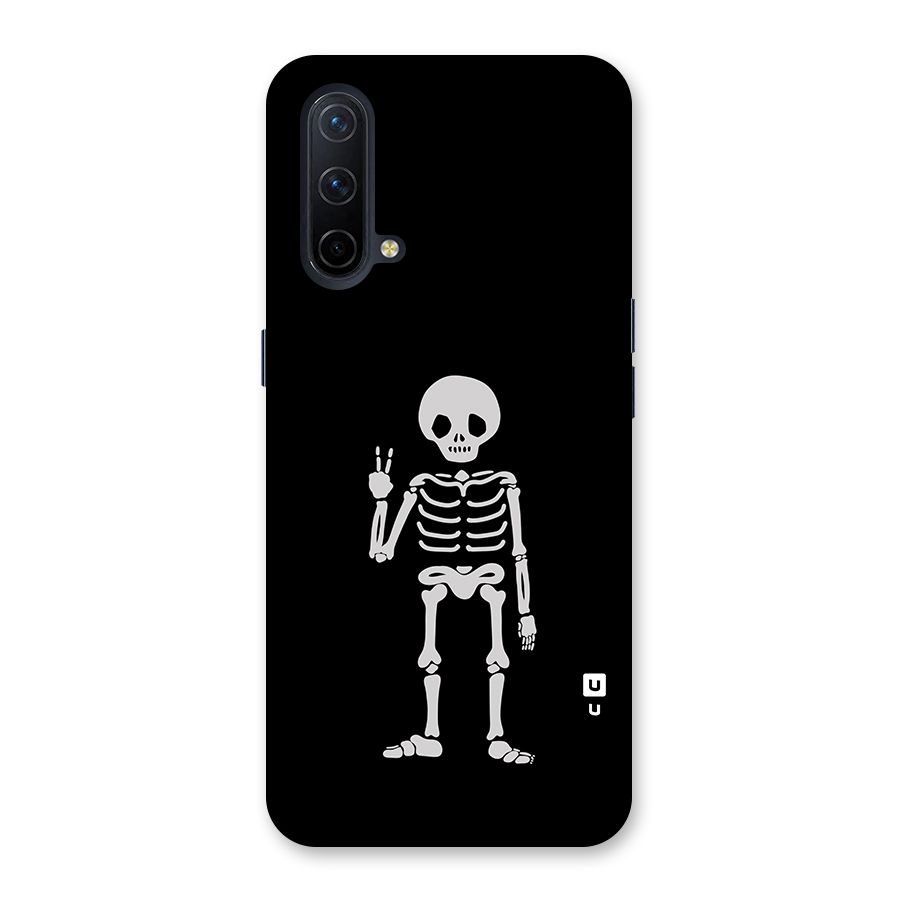 Victory Skeleton Spooky Glass Back Case for OnePlus Nord CE 5G