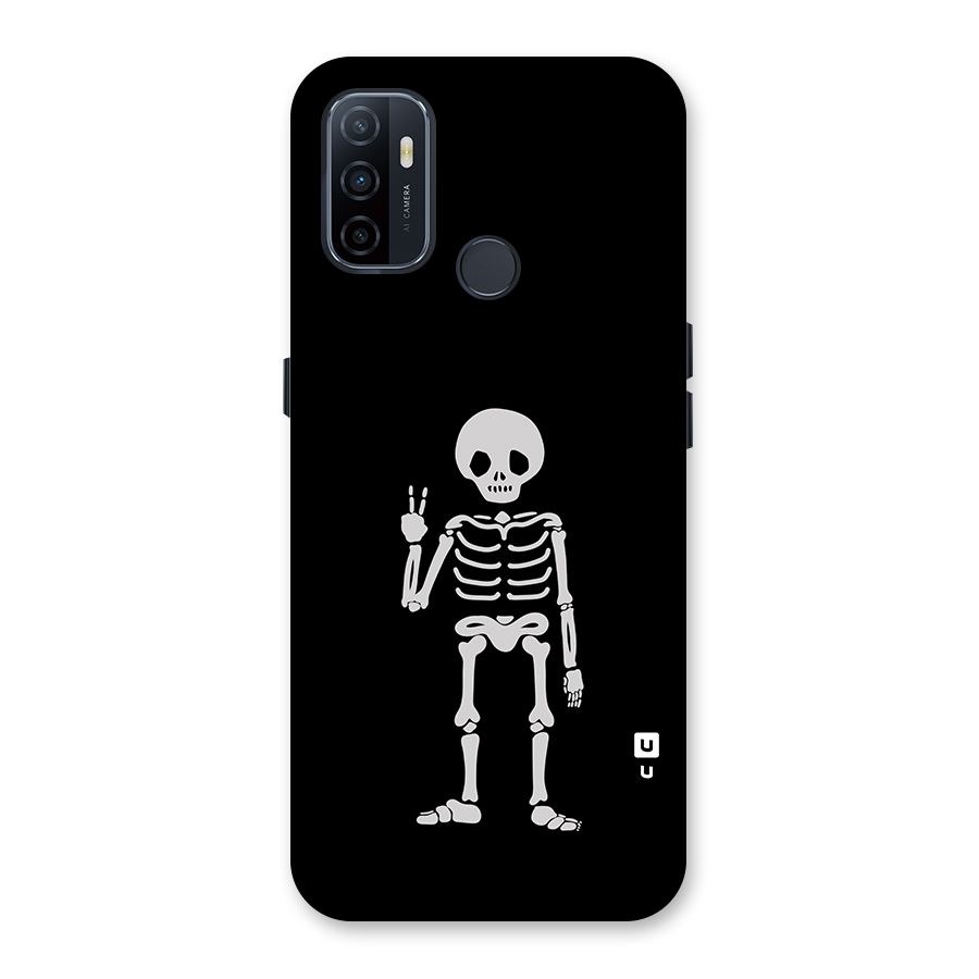 Victory Skeleton Spooky Back Case for Oppo A32