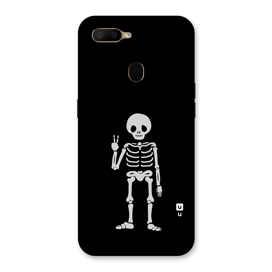 Victory Skeleton Spooky Back Case for Oppo A5s