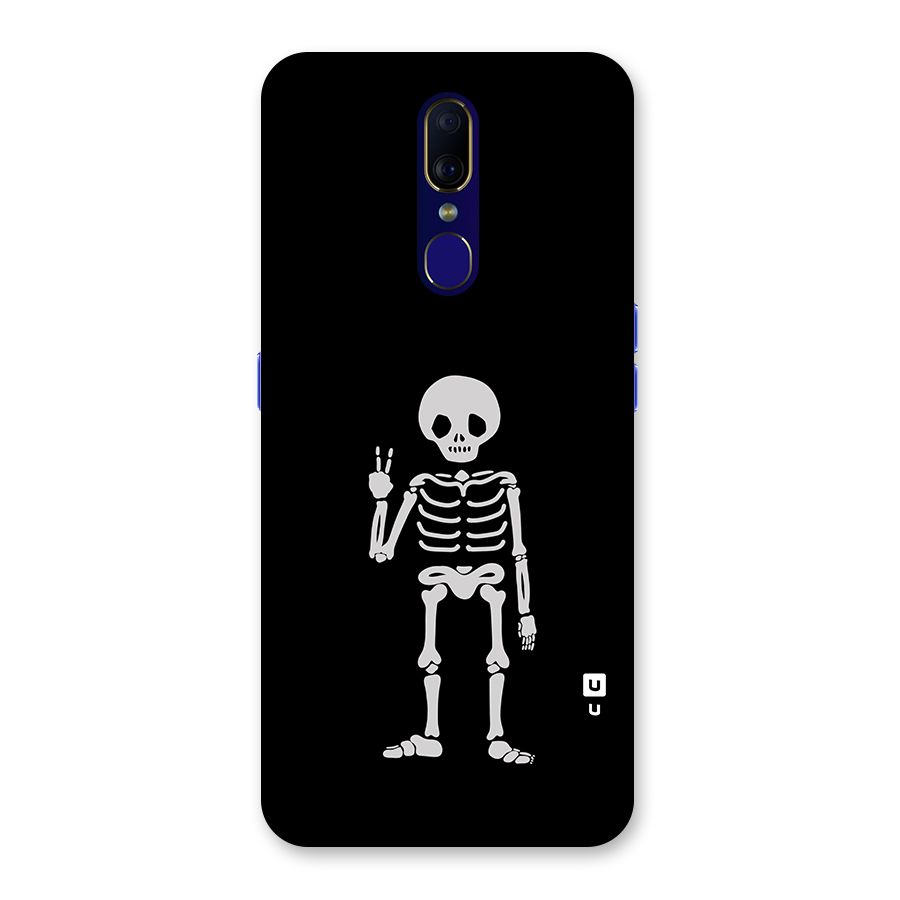 Victory Skeleton Spooky Back Case for Oppo A9
