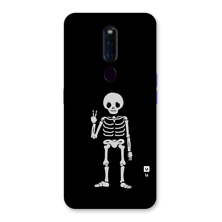 Victory Skeleton Spooky Back Case for Oppo F11 Pro