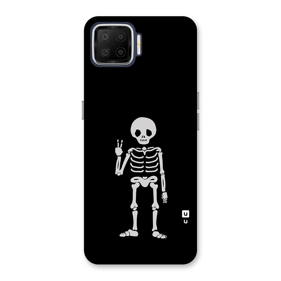 Victory Skeleton Spooky Back Case for Oppo F17