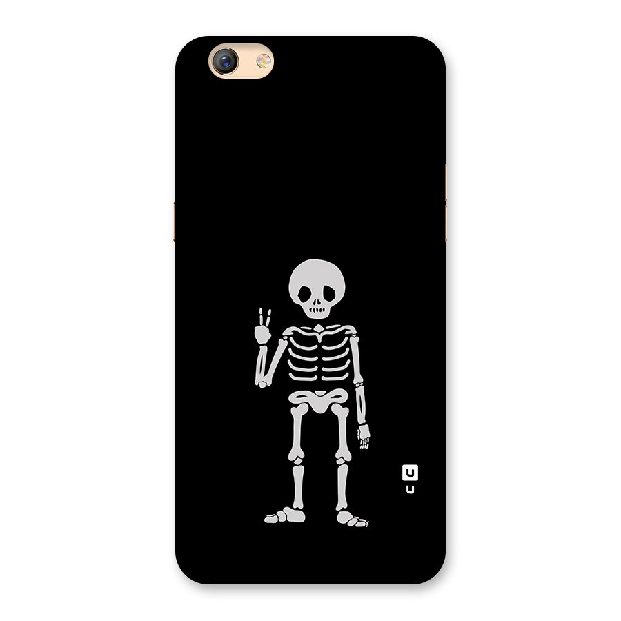 Victory Skeleton Spooky Back Case for Oppo F3 Plus