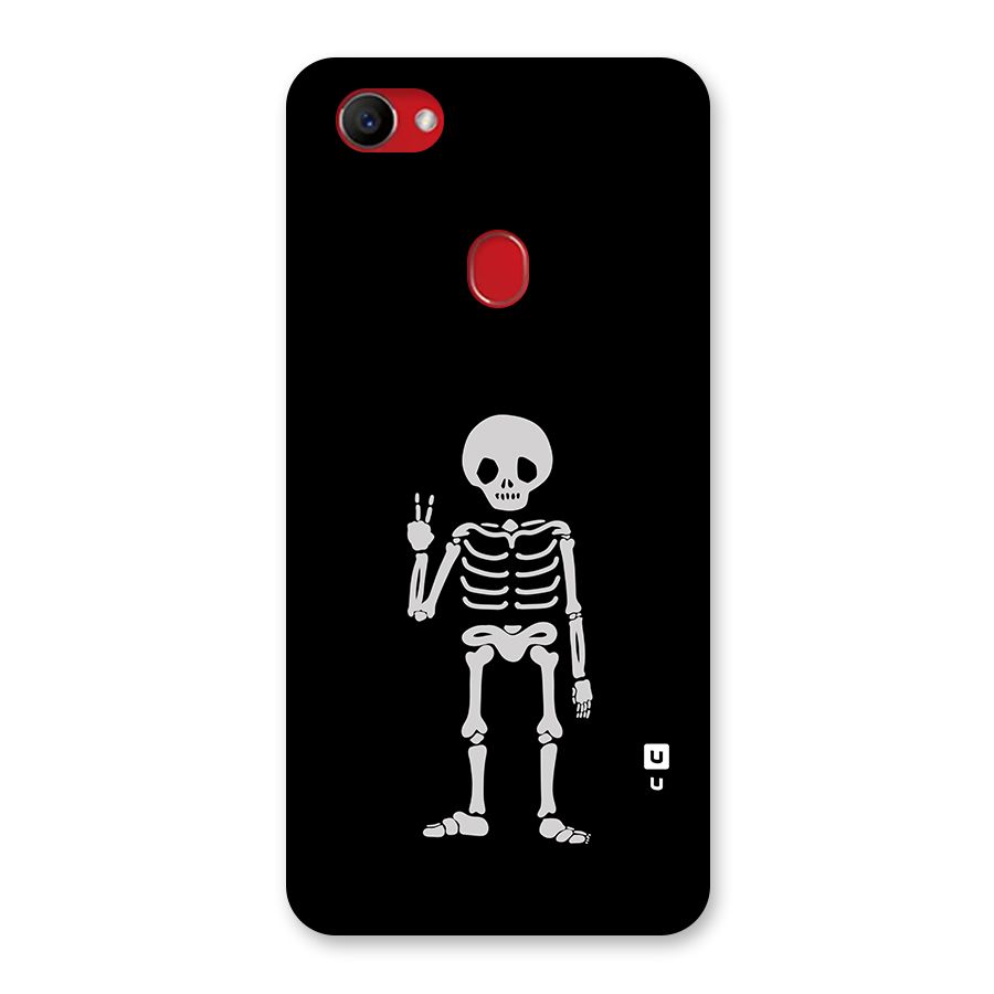 Victory Skeleton Spooky Back Case for Oppo F7