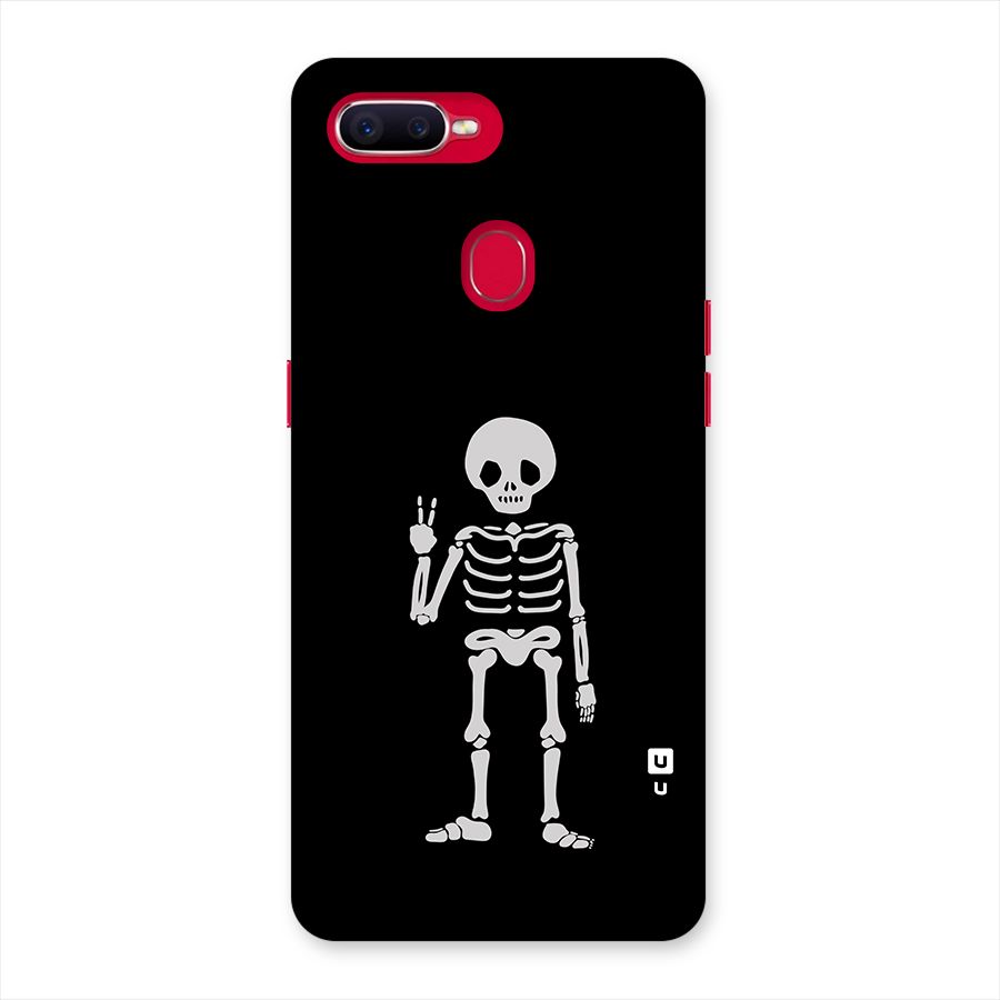 Victory Skeleton Spooky Back Case for Oppo F9 Pro
