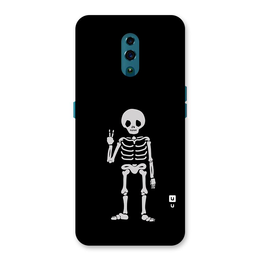 Victory Skeleton Spooky Back Case for Oppo Reno